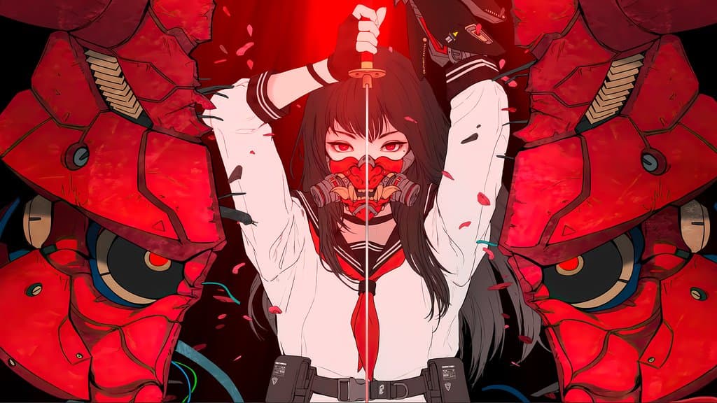 Crimson Code Seifuku - HD Wallpaper 5120x2880